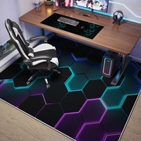 KAYE电竞房地毯客厅男生隔音电脑椅垫子大面积全铺免洗可擦卧室床边毯 SJR-Y炫彩电玩联动 120X160cm