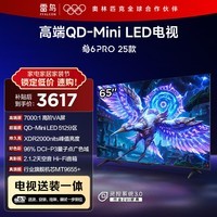 FFALCON雷鸟【固定挂架送装一体】鹤6 PRO 25款 65英寸QD-MiniLED国家补贴 电竞游戏电视机65S595C Pro