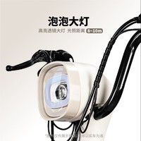 驰小虎电动自行车 新国标电动车48V20Ah长续航国民好车电瓶车【上不了牌包退】 茶白