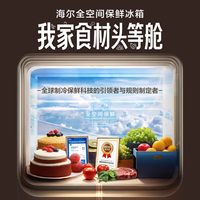 海尔(Haier)【麦浪2.0】560L法式多门冰箱全空间保鲜智控双系统双净化超薄零嵌深冷锁鲜BCD-560WGHFD1BWLU1 560L法式|全空间保鲜|双系统