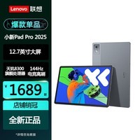 联想小新pad11英寸2026年补贴15% 平板电脑学生网课学习办公莱茵低蓝光高清护眼全面屏触控笔新款 PadPro2025丨8+128丨12.7 灰