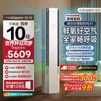 海信璀璨璀璨X5空调智新风大3匹客厅柜机空调 内外机双排纯铜管新风语音智控一级能效 国家补贴 智新风 KFR-72LW/X5E1-1