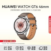 华为WATCH GT 6 46mm 智能手表多维情绪健康全新骑行体验21天超长续航华为GT6手表 冰川灰46mm-腕围140-210mm