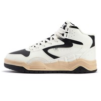 361°男鞋休闲鞋冬季潮搭加毛加绒保暖防寒舒适棉鞋休闲板鞋女 【女】羽毛白/曜石黑6622A-4 35