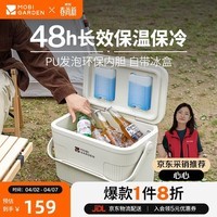 牧高笛（MOBIGARDEN）寒霜22L保温箱 户外露营大容量储物收纳保鲜箱 NX23684002 月影白