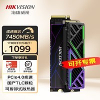 海康威视（HIKVISION）SSD固态硬盘 M.2接口 NVMe协议 国产长江存储颗粒 台式机笔记本固态硬盘 CC700 PCIe4.0 7450MB/s 512GB