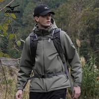 美津浓户外棉服男防风防水防污男士外套保暖防风棉衣 岩绿【建议拍大一码】 XL