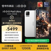 iQOO Pad Ultra 12GB+256GB 星铠银 第六代骁龙8超级至尊版 165Hz高刷 散热风扇 8.8电竞游戏小平板