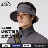 MISSION UV防晒帽男遮阳帽空顶帽渔夫帽登山帽子夏季户外防紫外线太阳帽凉帽