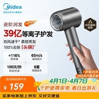 美的(Midea)高速吹风机 39亿等离子护发电吹风 大功率速干 家用负离子护发吹风筒 FG208灰 国家补贴 生日礼物