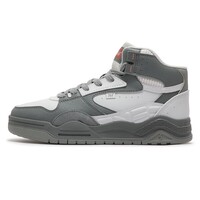 361°男鞋休闲鞋冬季潮搭加毛加绒保暖防寒舒适棉鞋休闲板鞋女 【女】薄雾灰/石墨灰6622A-3 35