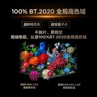 TCL电视 75T7M Pro 75英寸 SQD-Mini LED 100%全局高色域 超级蝶翼星曜屏 万象分区 T7L Pro 能效补贴