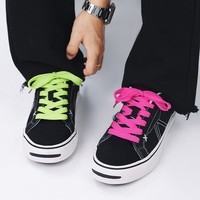 真维斯（Jeanswest）帆布鞋情侣款校园风百搭防滑板鞋男女韩系复古鞋子男 黑色 42