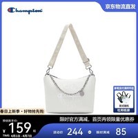 Champion美国冠军斜挎包男女 潮流休闲时尚单肩包24FWP49 米白 MIC