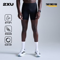 2XU26年新款Core系列压缩裤男专业运动健身裤男跑步田径运动紧身短裤 黑色/黑色 M