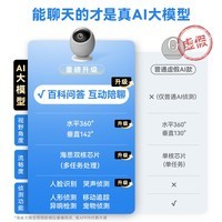 鸿蒙智选海雀800万摄像头监控家庭室内手机远程360度无死角带夜视全景婴儿宠物家用云台看护送生日礼物雀蛋