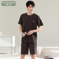 芬腾可安(FENTENGCARE)【M】2026新款夏季莫代尔男士睡衣薄款套头短袖短裤宽松家居服 57132 3XL