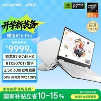 COLORFIREMEOW 橘宝 R16 Pro 七彩虹16英寸锐龙R7游戏本笔记本电脑 (R7-8745HX 16G 1T RTX5070Ti）