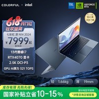 七彩虹（Colorful）源N14 【国家补贴】14英寸AI 13代酷睿全能轻薄游戏笔记本电脑 (i7-13620H 16G 1T RTX4070）