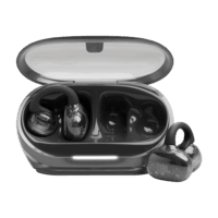 JBL 【王楚钦同款】SOUNDGEAR CLIPS琉璃扣 开放式无线蓝牙耳机耳夹式耳机不入耳挂耳式华为通用 黑色