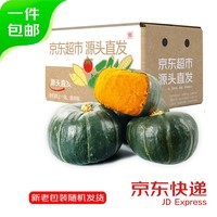 京鲜生  国产贝贝南瓜(粉糯精品瓜)净重5斤(麻籽) 单果200g+ 源头直发