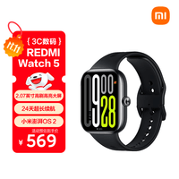 小米（MI）REDMI Watch 5 典雅黑 澎湃OS 2 心率血氧监测 蓝牙通话 红米手表5 智能手表 小米汽车