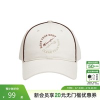 Champion冠军棒球帽2025夏季新款男女情侣潮流休闲软顶防晒遮阳鸭舌帽子 白色 均码