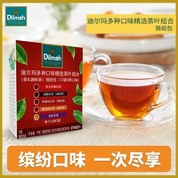 迪尔玛多种口味精选茶叶组合锡纸包(茶&调味茶)(10袋5种口味) 独立包装