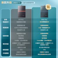 美的16升燃气热水器天然气5A一级恒温一级静音2.0 无冷感【国补立减15%】无极变频增压M9S系列 16L 一级静音增压恒温M9S Max