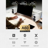 漫步者（EDIFIER）AIRPULSE A60桌面式Hi-Fi蓝牙音箱 电脑音箱 高音质大功率 白色哑光漆