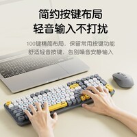 宏碁(acer)无线蓝牙键鼠套装 充电键盘鼠标 卡通字符 手机电脑ipad平板通用 键鼠套装 OKR251