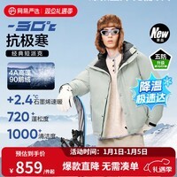 网易严选中国大鹅x燕云联名款地表强温90白鹅绒短款派克羽绒服-30℃抗寒 A款25秋冬-银川蓝 L