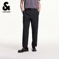 杰克·琼斯（JACK&JONES）男装潮流运动休闲裤子简约百搭男裤合集 黑色225214026 30 170
