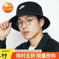 耐克NIKE运动配饰男女渔夫帽APEX BUCKET SQ帽子FB5381-010黑M