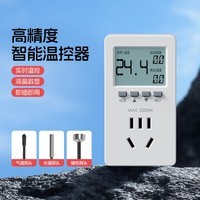 国际电工(FDD)温控器自动控温智能数显电子控温仪开关插座鱼缸养殖温度控制器 温控器【10A五孔/水温探头】