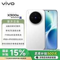 vivo x300s 国家补贴  天玑9500芯片 蔡司2亿超级主摄 7100mAh蓝海电池 新品5G手机 BH30 银白 12GB+256GB 官方标配