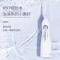 博皓（prooral）电动冲牙器便携式洗牙器家用水牙线冲洗器牙齿清洁器正畸口腔护理牙缝洁牙器去牙垢牙结石实用礼物 黛粉| 经典脉冲