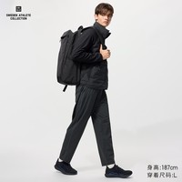 优衣库常规款合作款男装高弹力运动长裤防紫外线休闲裤轻薄480412 09 黑色 L