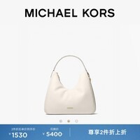 MICHAEL KORS 迈克高仕【春夏新品】MK Nayla 女士中号车缝线 Hobo 单肩包 奶白色 289 中号