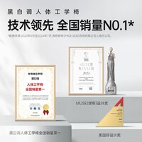 黑白调P2 Pro人体工学椅电脑椅人工力学座椅女生办公学习电竞椅子书桌椅