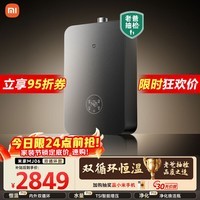 米家小米【双循环零冷水P10】16升恒温即热燃气热水器 一级静音净垢增压水伺服天然气家用以旧换新MJ06