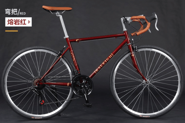【手慢无】谁能抵抗得住这骚气的配色 raleigh英国兰令复古公路自行车