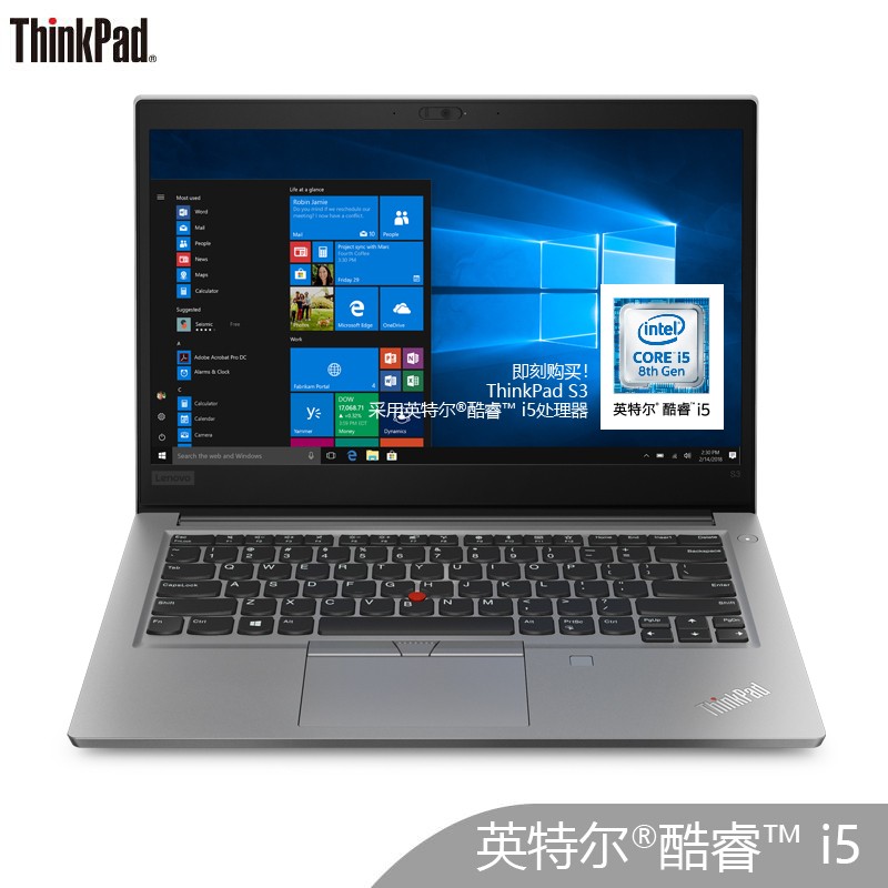 ThinkPad S3â0VCD 14ӢᱡʼǱ i5-8265U 8G 256GSSD FHD ѶȻͼƬ