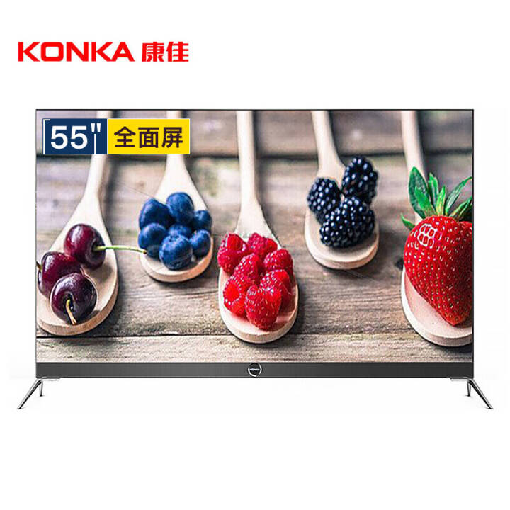 康佳（KONKA） led55/65寸M2系列4K窄边框智能全民K歌平板液晶电视机全面屏节能省电 LED55M2图片