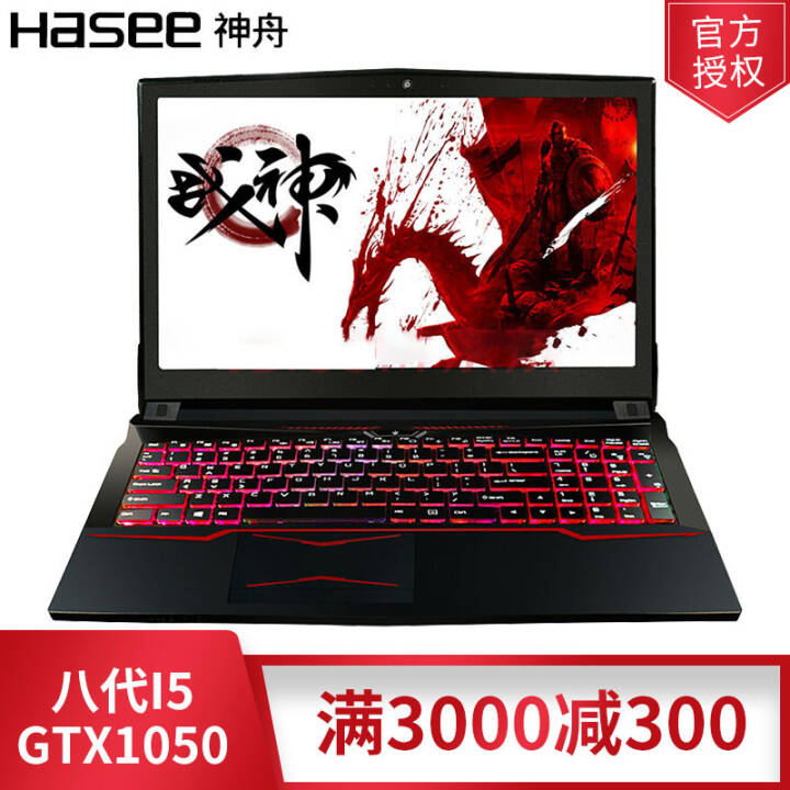 ۣHASEE սZ6-KP5S 8I5-8300H GTX1050 ԼϷʼǱ 16G+256G+1TͼƬ