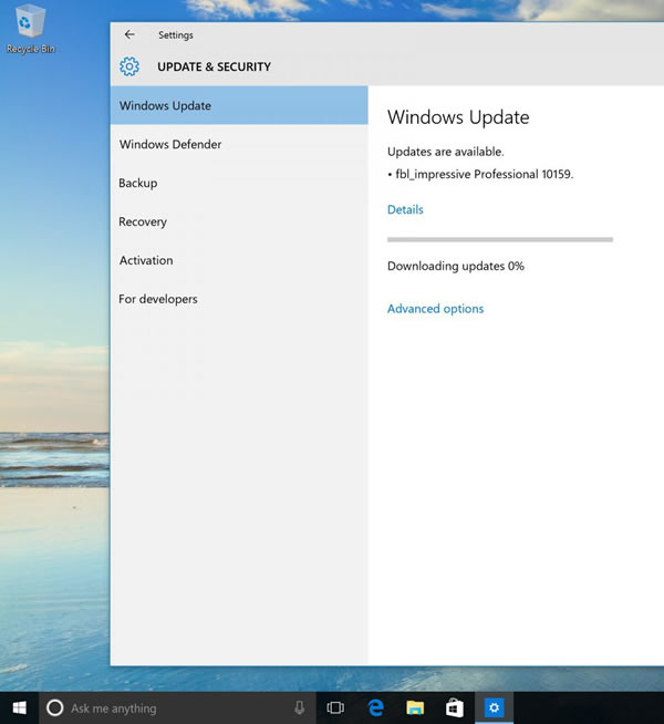 Win10 Build 10159ͣô 