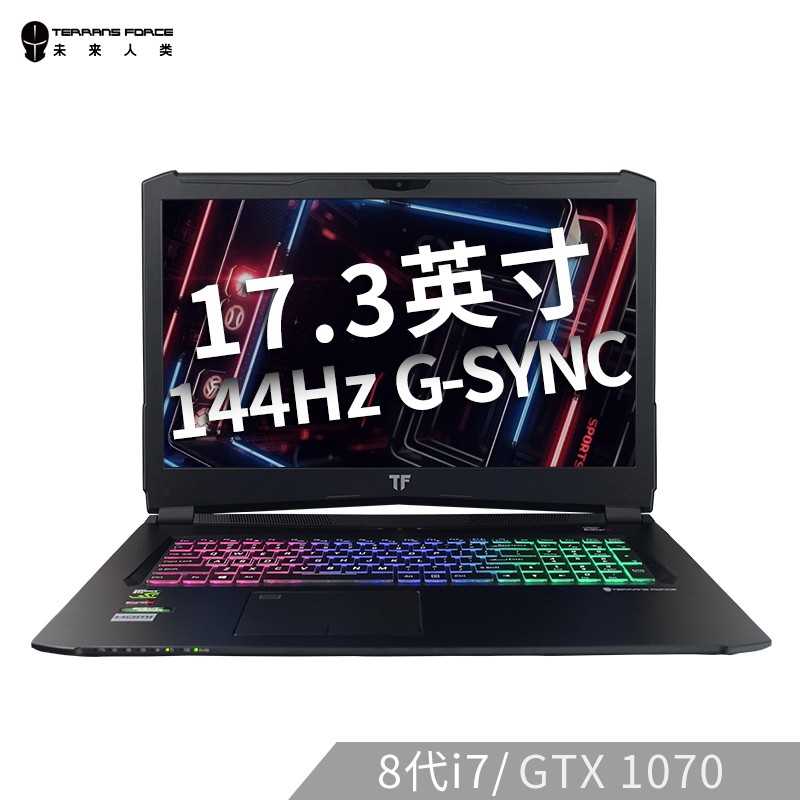 δT700 17.3Ӣ144HZ羺ϷʼǱԣi7-8750H 16GB 512GB+1TB GTX1070 8GB RGḄͼƬ