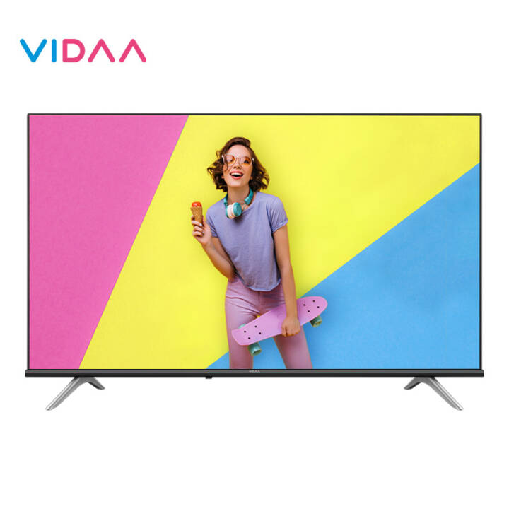 VIDAA 43V1F 43英寸全面屏海信电视无边悬浮屏  纤薄机身 AI智能液晶平板电视图片