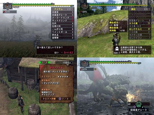 PS2网游《怪物猎人G》游戏画面 