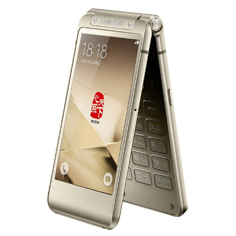 正品行货samsung/三星 sm-w2016翻盖商务机 双模双待 电信4g手机图片